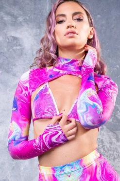 Badinka Candy Flip Rave Shrug Set