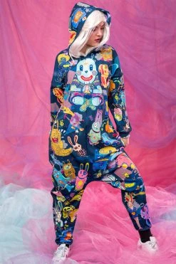 Badinka Blue Rabbidelic Onesie