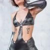Badinka Monochrome Sassy Ring Catsuit