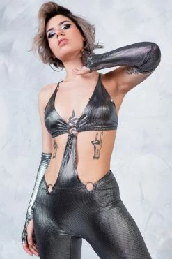Badinka Monochrome Sassy Ring Catsuit
