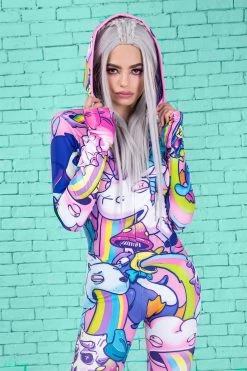 Badinka Sick Of You Fit Onesie (Pink)