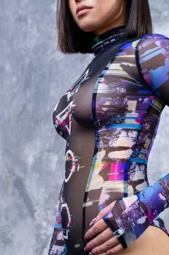 Badinka Error Beauty Mesh Framed Bodysuit