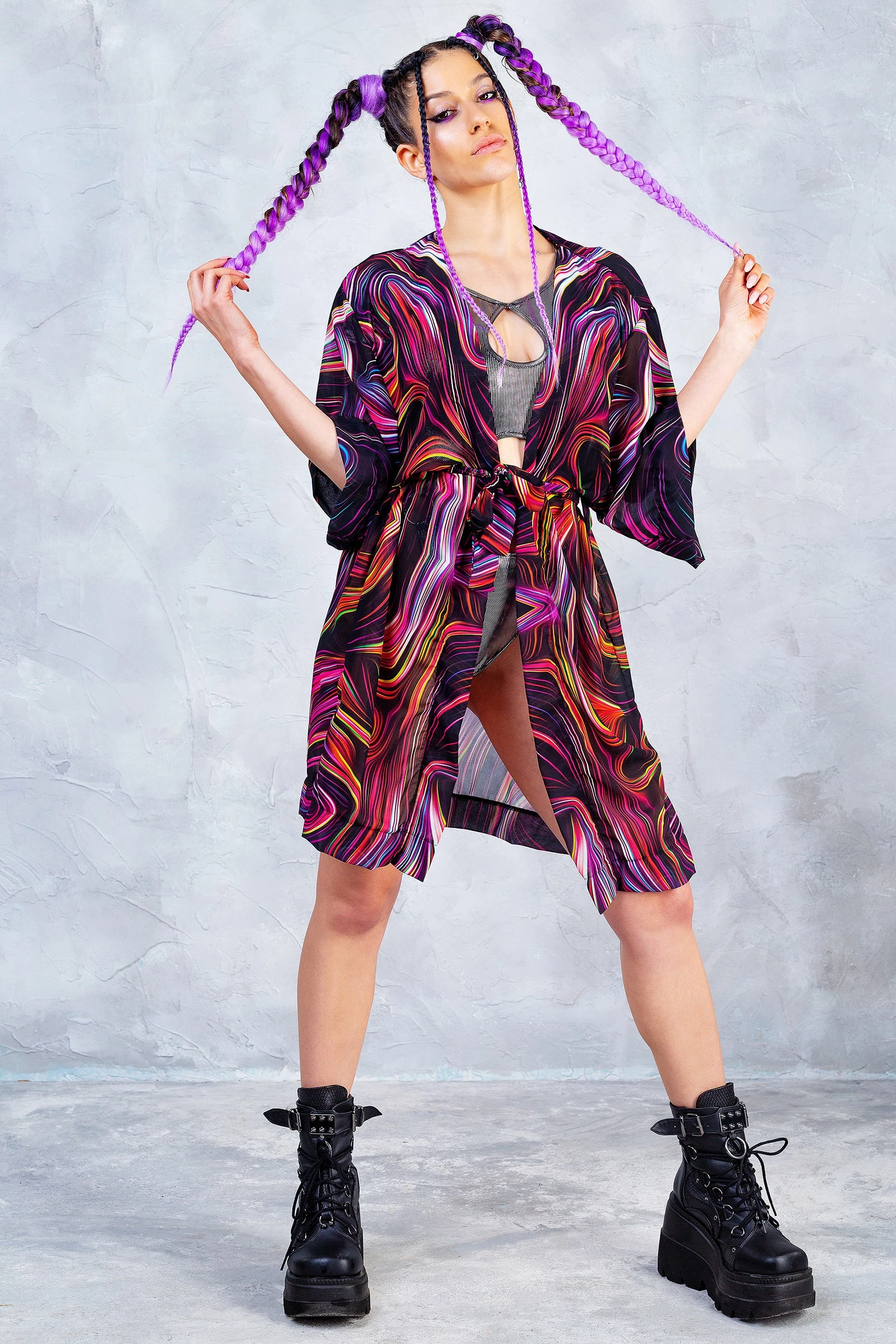 Badinka Psychedelicate Rave Robe