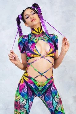 Badinka Unlikely Jungle Strapped Full Bodysuit