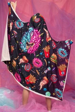 Badinka Space Munchiez Hoodie Blanket