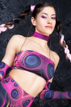 Badinka Doppler Effekt Pink Tube Top