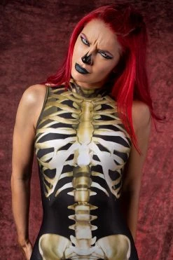 Badinka Graveyard Skeleton Sleeveless Costume