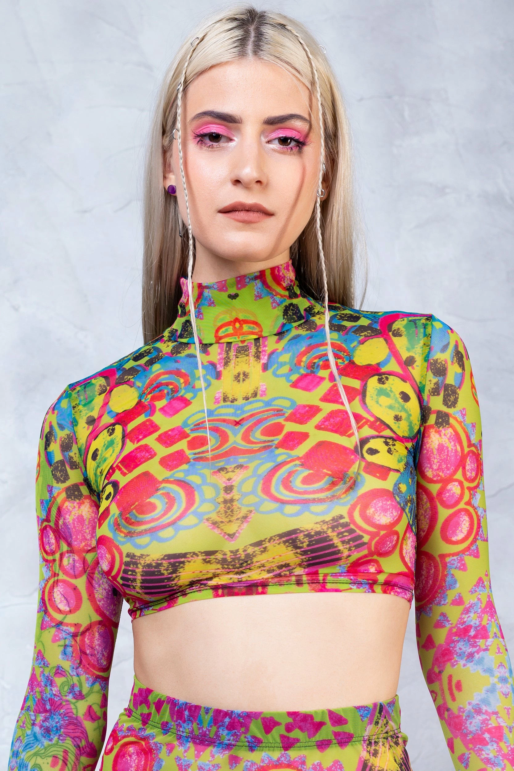 Badinka Oasis Mesh Rave Skirt Set - Image 2