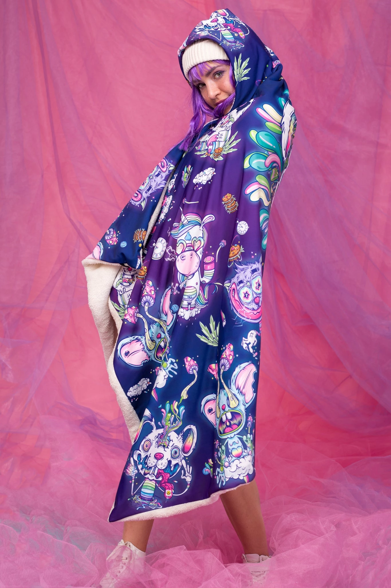 Badinka Psychotropic Jungle Hoodie Blanket - Image 2