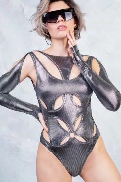Badinka Monochrome Chaos Bodysuit