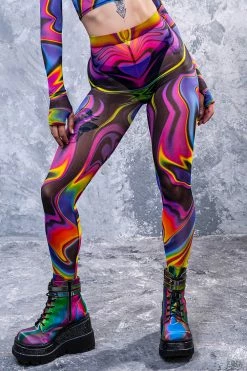 Badinka Space Fuel Mesh Leggings