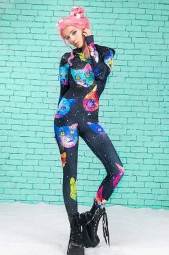 Badinka Cosmic Kitties Fit Onesie
