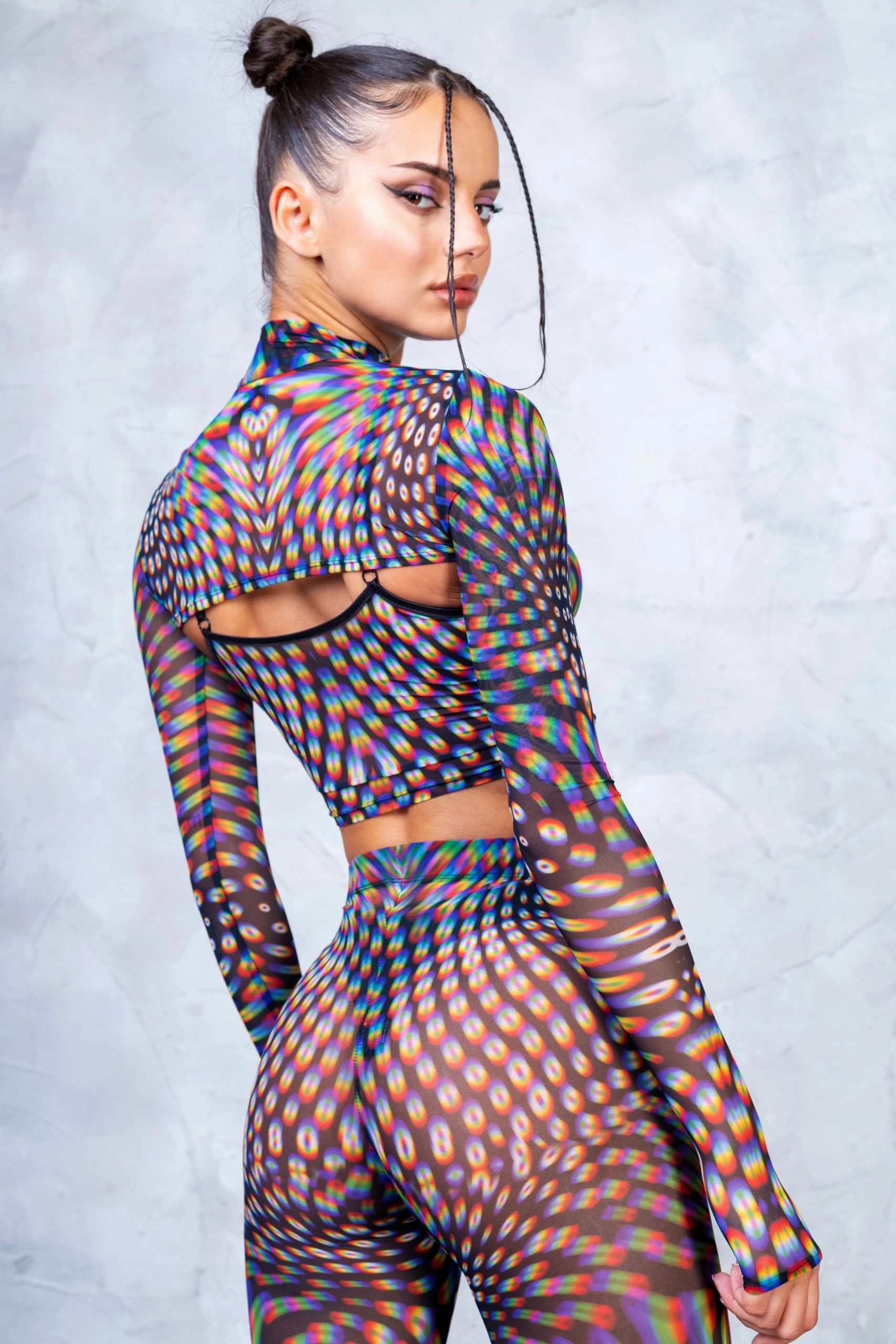 Badinka Pulsar Mesh 2 Piece Shrug Top - Image 2