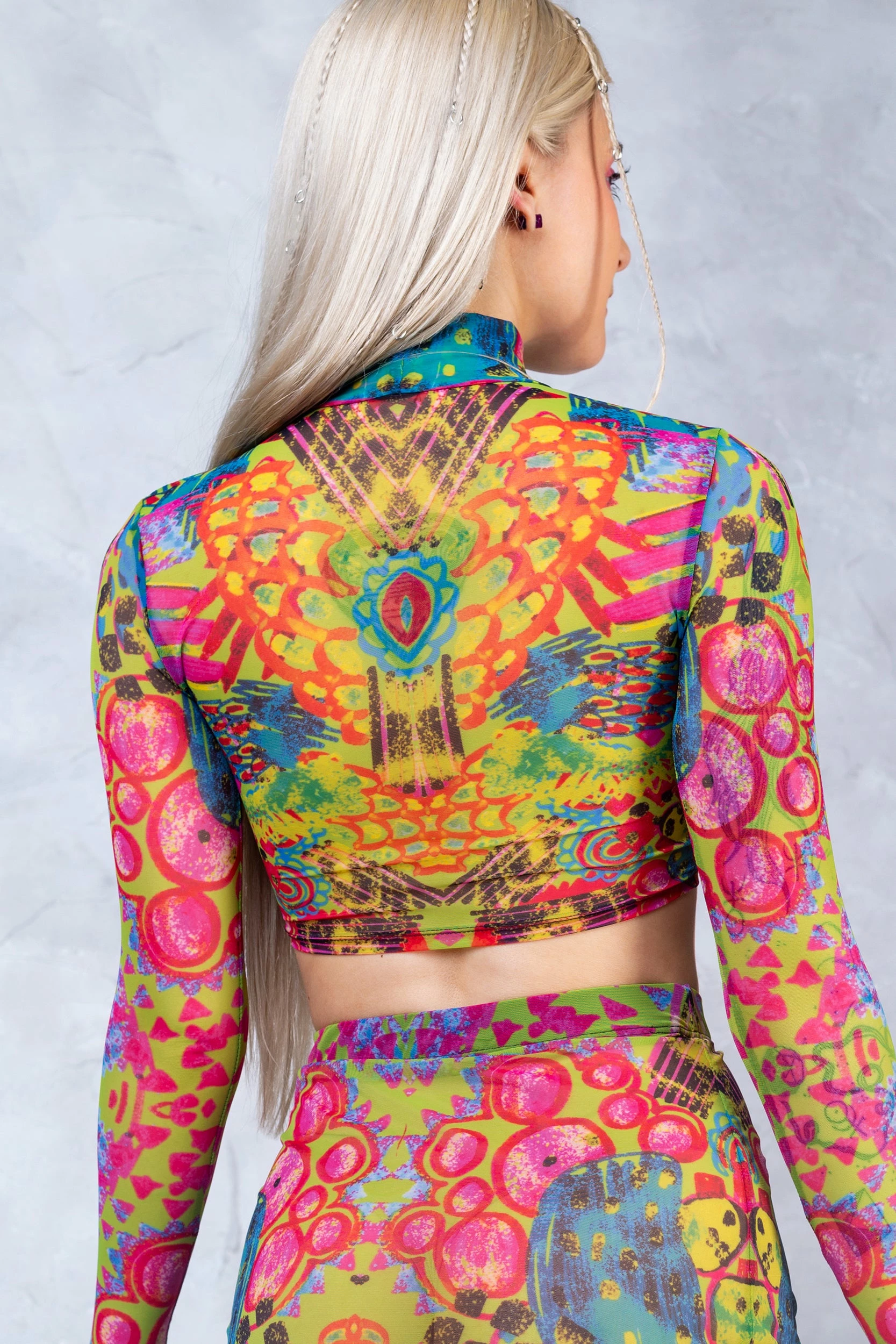 Badinka Oasis Mesh Rave Skirt Set - Image 3