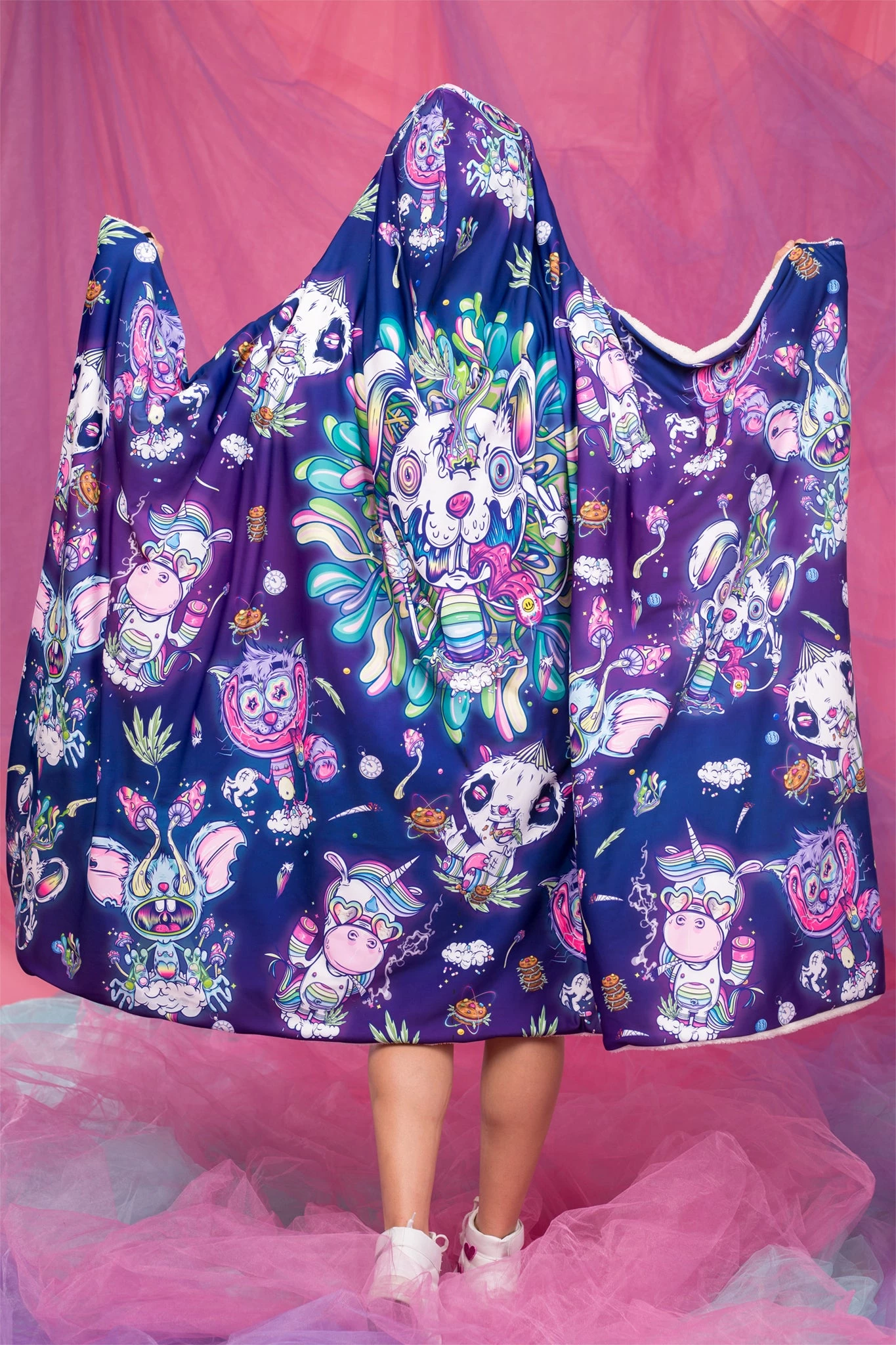 Badinka Psychotropic Jungle Hoodie Blanket - Image 3