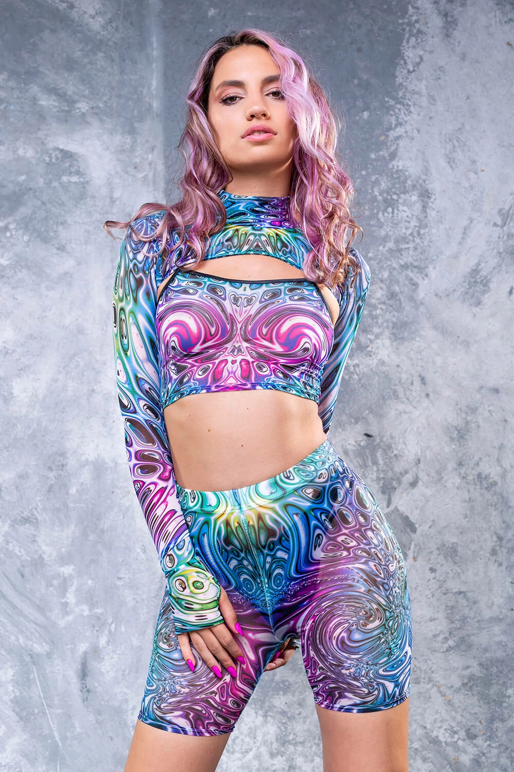 Badinka Liquid Insect Biker Shorts Set - Image 2