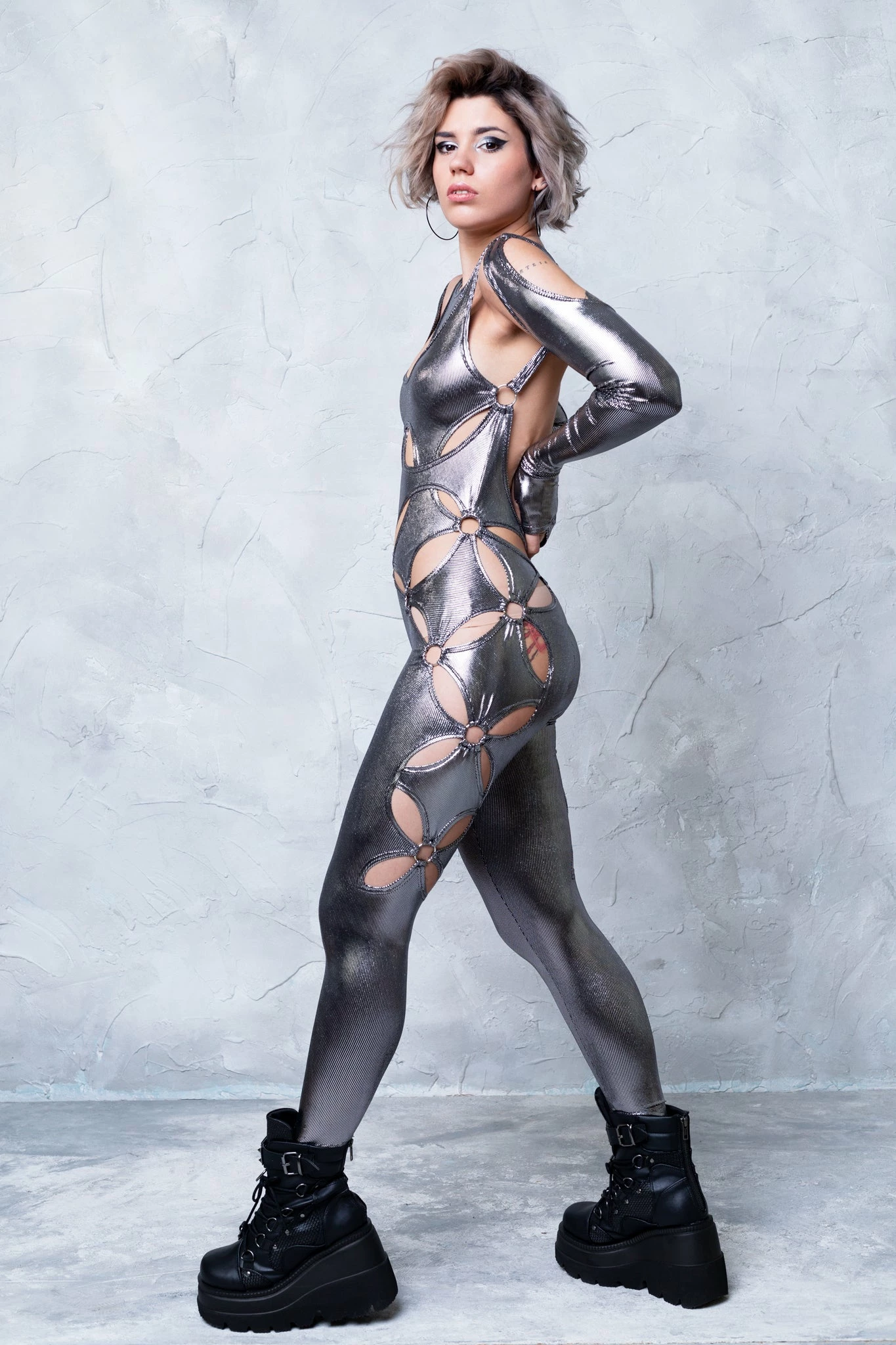 Badinka Monochrome Chaos Full Bodysuit - Image 4