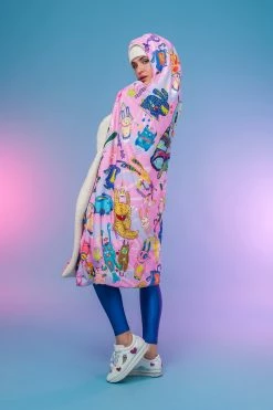 Badinka Rabbidelic Hooded Blanket (Pink)