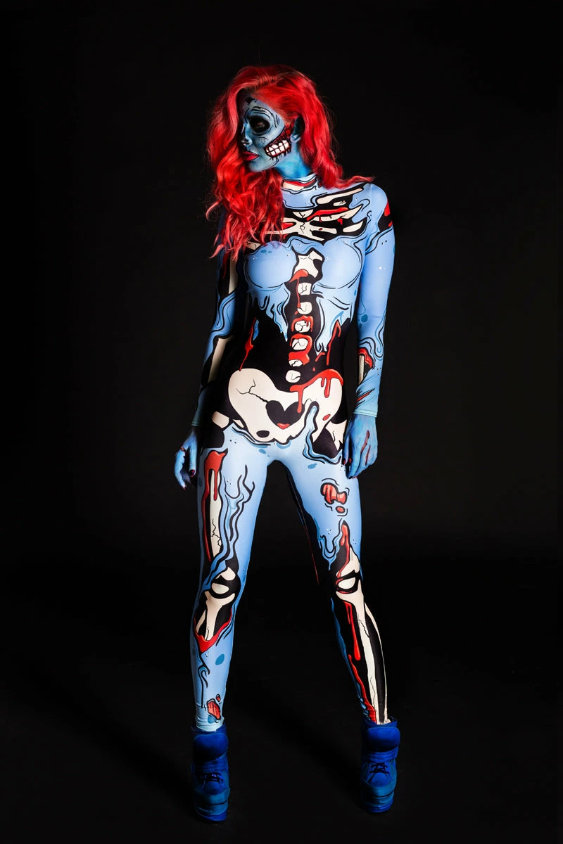 Badinka Blue Pop Art Costume - Image 3