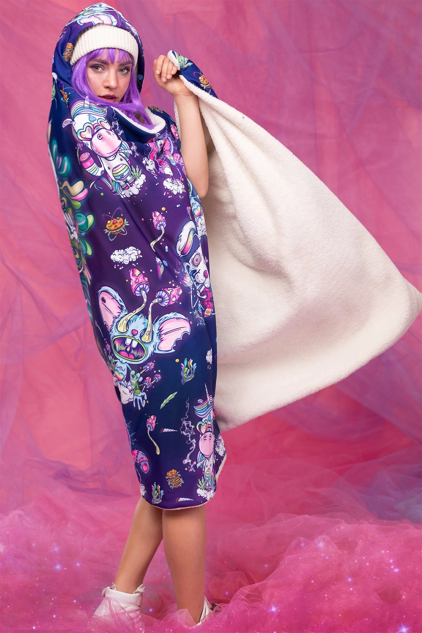 Badinka Psychotropic Jungle Hoodie Blanket