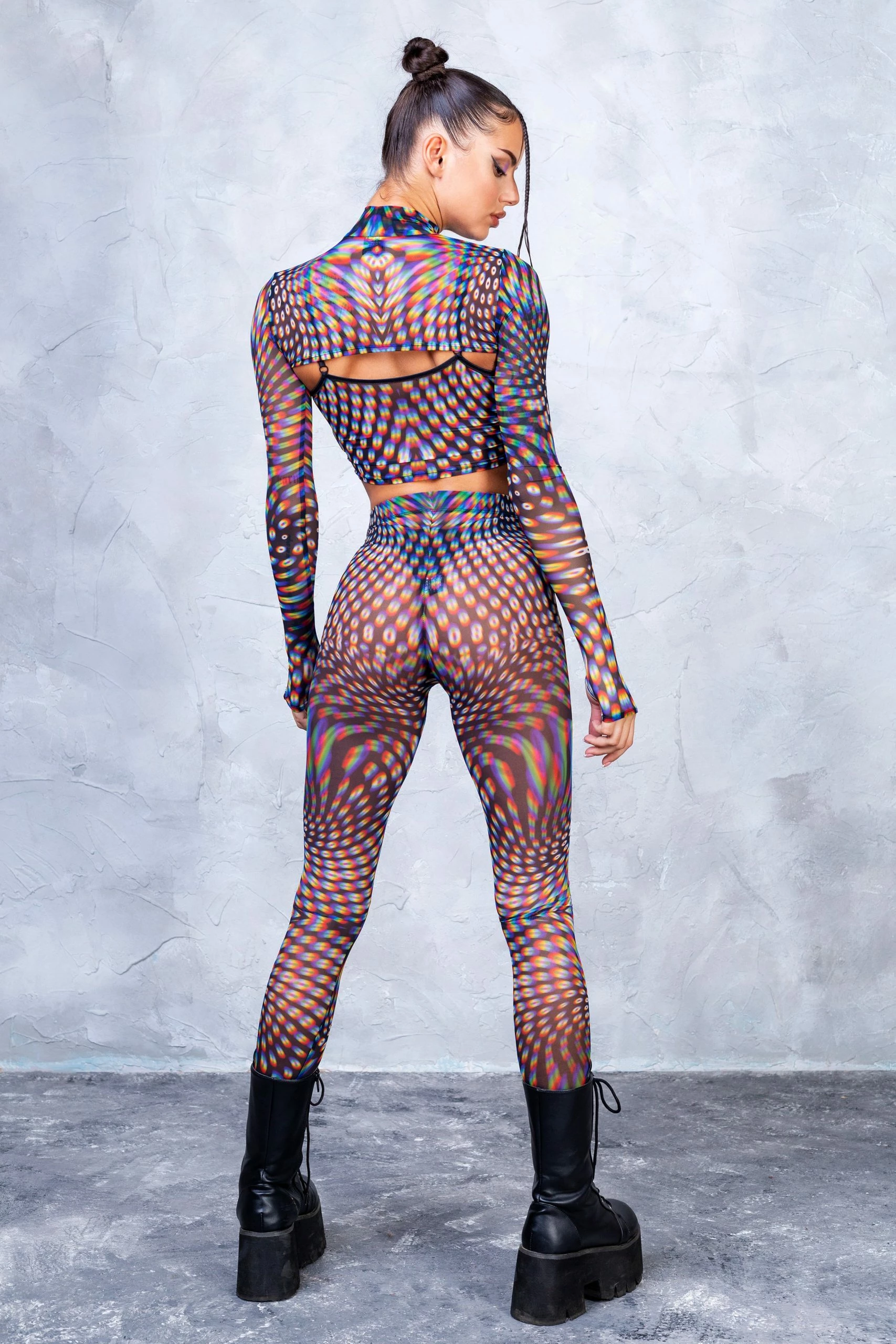 Badinka Pulsar Mesh 2 Piece Shrug Top - Image 4