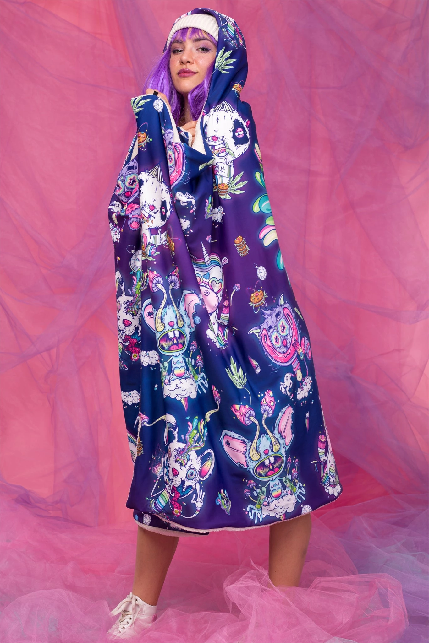 Badinka Psychotropic Jungle Hoodie Blanket - Image 4