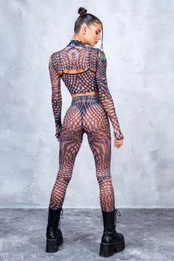 Badinka Pulsar Mesh 2 Piece Shrug Set