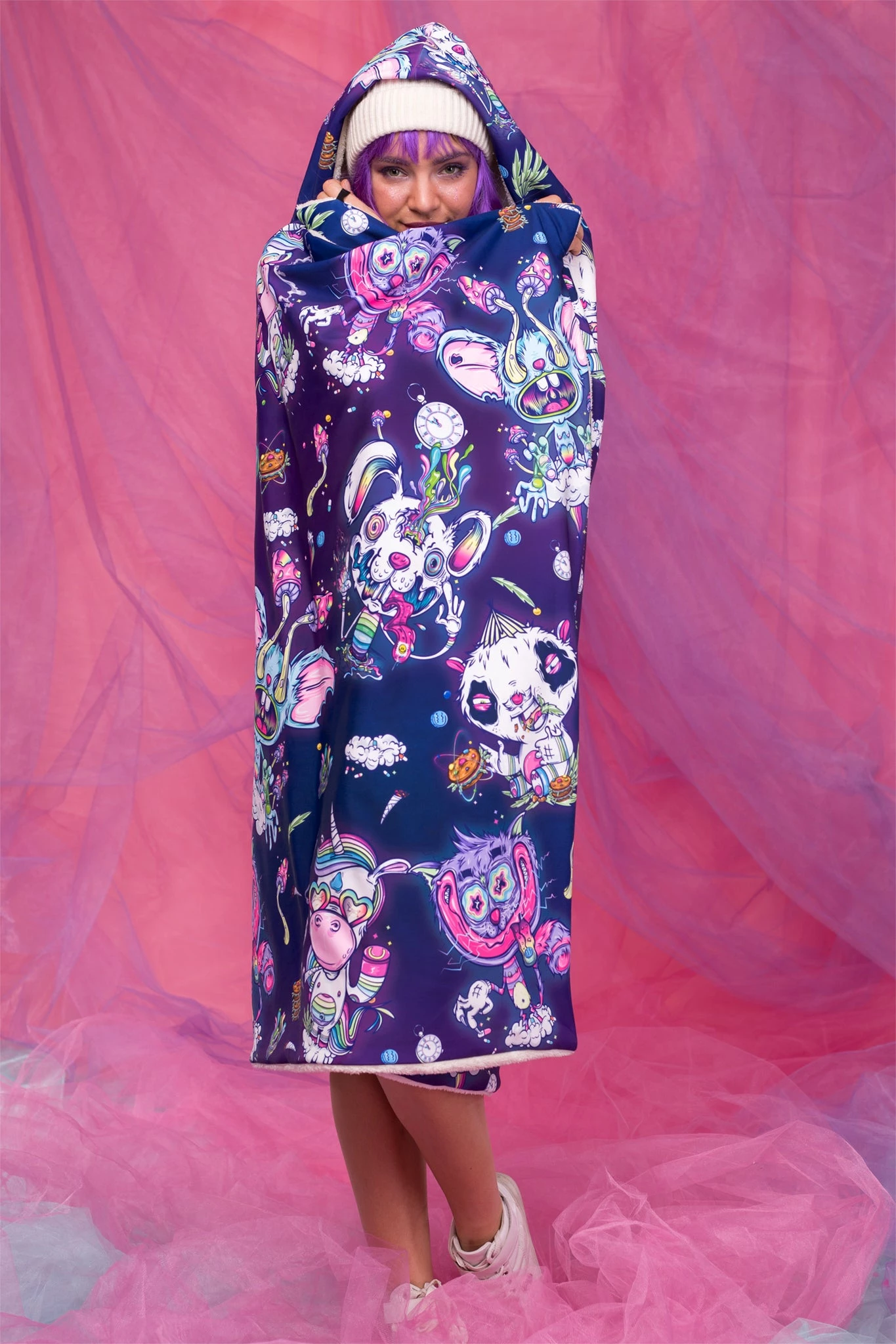 Badinka Psychotropic Jungle Hoodie Blanket - Image 5