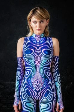 Badinka Purple Liquid Catsuit