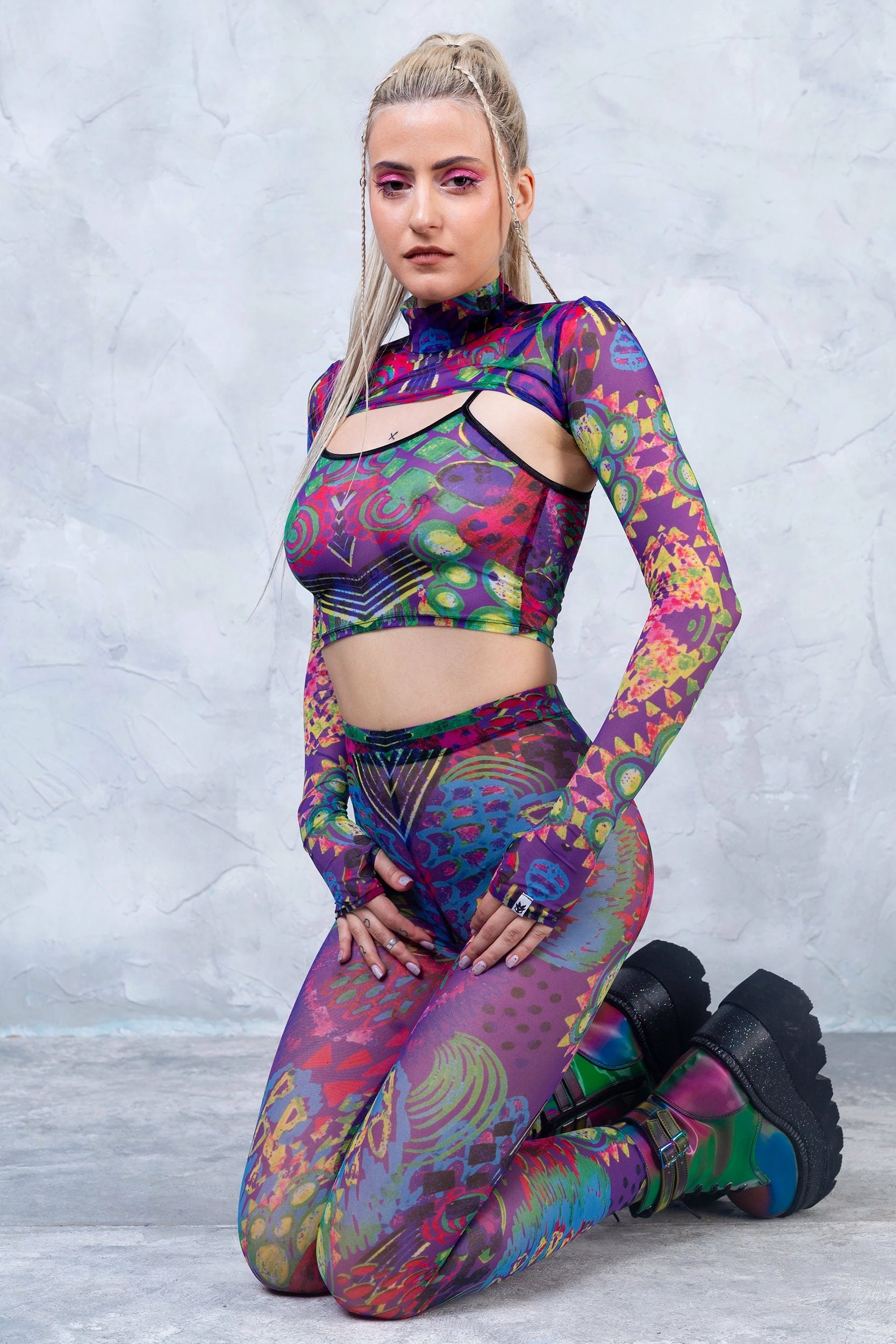 Badinka Vibeology Mesh Leggings - Image 4