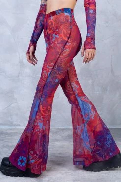 Badinka Jumon Bell Bottom Mesh Pants