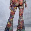 Badinka Splash Bell Bottom Mesh Pants