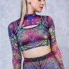 Badinka Vibeology Mesh 2 Piece Shrug Top