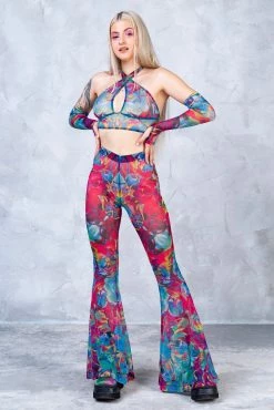 Badinka Amayah Bell Bottom Top And Pants Set