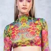 Badinka Oasis Mesh Rave Top