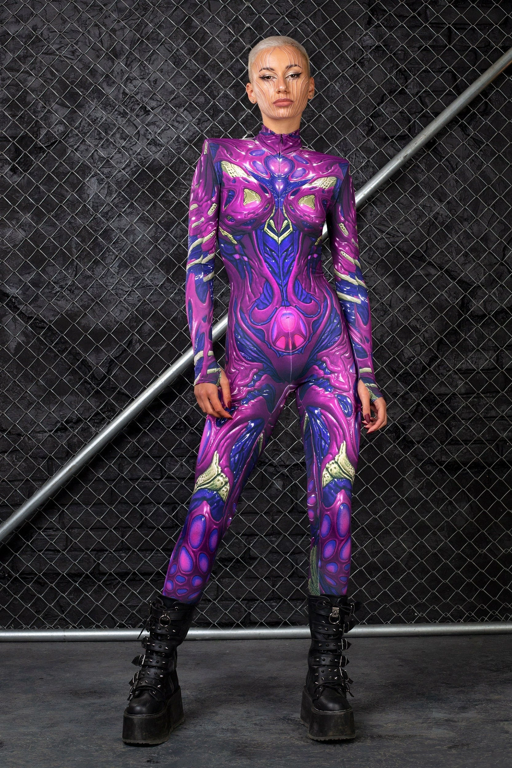 Badinka Axion Purple Pad Costume - Image 4